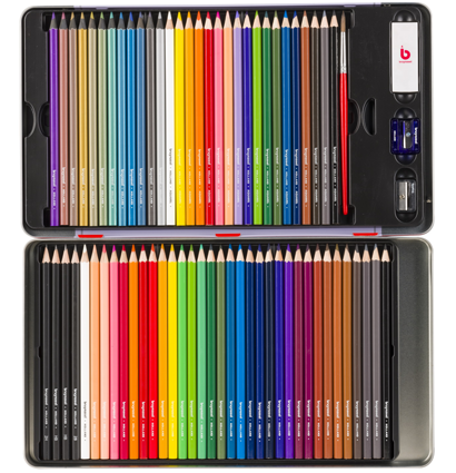 Набор цветных карандашей Bruynzeel Colouring&Drawing 70 предметов в пенале
