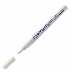 Маркер-краска MunHwa Extra Fine Paint Marker белый 1 мм нитро-основа