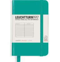 Блокнот Leuchtturm1917 Мини A7 в линейку изумрудный 171 стр.