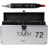 Купить набор профессиональных маркеров для скетчинга и рисования Touch Twin из 72 штук вариант в кейсе в интернет-магазине товаров для скетчинга и рисования СКЕТЧИНГ ПРО