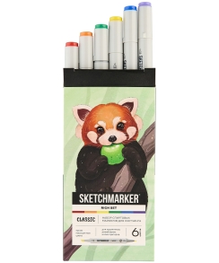 Набор 6 маркеров Sketchmarker Classic Rich Set