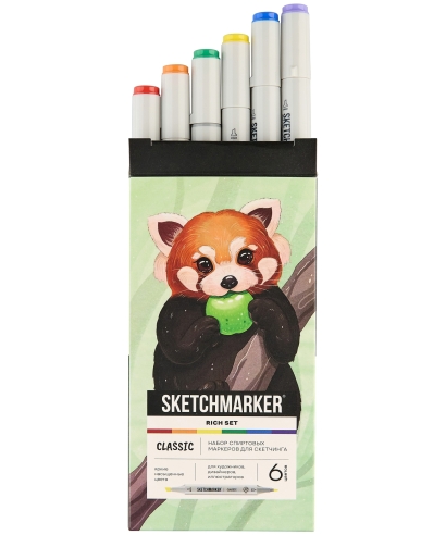 Набор 6 маркеров Sketchmarker Classic Rich Set