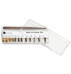 Набор перьев для каллиграфии Manuscript Italic & Poster 3 штук в пенале