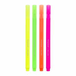 Набор текстовыделителей Bruynzeel Neon Slim 4 цвета неоновые