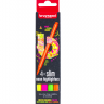 Набор текстовыделителей Bruynzeel Neon Slim 4 цвета неоновые купить в магазине маркеров Скетчинг Про с доставкой