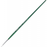 Кисть Roubloff синтетика  №2 круглая белая для акрила, гуаши, масла с длинной зелёной ручкой