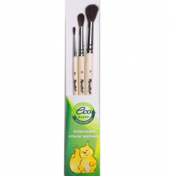 Набор кистей Roubloff ЭКО №52 имитация белки круглые № 2, 5, 7