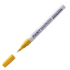 Маркер-краска MunHwa Extra Fine Paint Marker желтый 1 мм нитро-основа