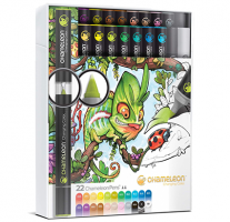 Набор маркеров Chameleon Color Tones 22 (20 маркеров + блендер + линер)