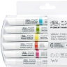 Набор маркеров Pigment Marker Winsor & Newton 6 Vibrant Tones (яркие оттенки) для скетчей купить в магазине Проскетчинг