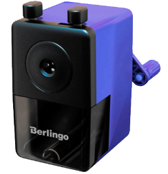 Точилка механическая Berlingo с пластиковым корпусом и креплением к столу