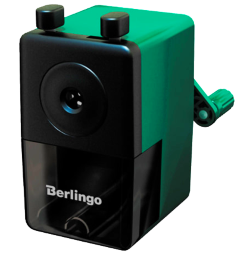 Точилка механическая Berlingo с пластиковым корпусом и креплением к столу