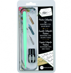 Набор перьев для каллиграфии Manuscript Modern Calligraphy 3 штуки с аксессуарами