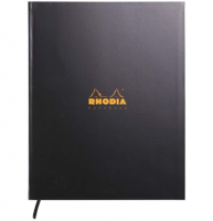 Блокнот в клетку Rhodiactive Exabook твердая обложка черный А4 / 80 листов / 90 гм