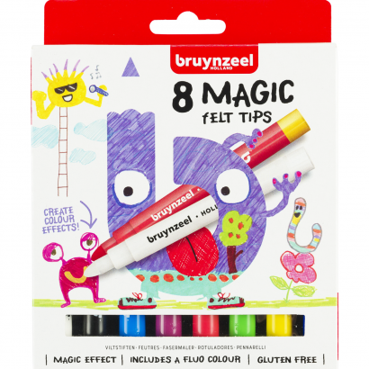 Фломастеры с меняющимся цветом Bruynzeel Kids Magic набор 8 штук