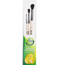 Набор кистей Roubloff ЭКО №53 имитация белки круглые № 0, 4, 6