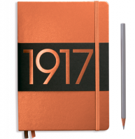 Записная книжка Leuchtturm «Metallic Edition» A5 в линейку медная 251 стр.