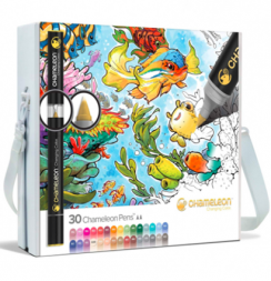 Набор маркеров Chameleon Color Tones 30 в чемодане (маркеры + комплектующие)