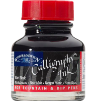 Тушь Winsor&Newton Calligraphy Ink чёрная для каллиграфии непрозрачная, 30 мл