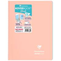 Тетрадь в клетку Koverbook ClaireFontaine коралловая А4 / 80 листов / 90 гм