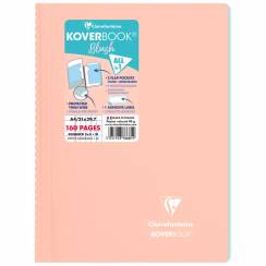 Тетрадь в клетку Koverbook ClaireFontaine коралловая А4 / 80 листов / 90 гм