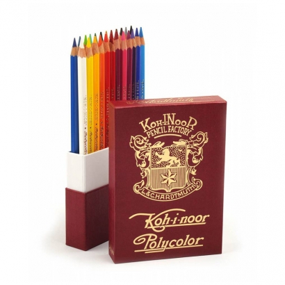 Карандаши цветные Polycolor Koh-I-Noor премиум набор 24 цвета в пенале