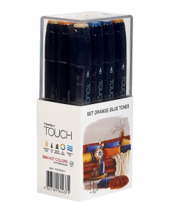 Touch Twin 12 Orange/Blue набор маркеров для скетчинга (оранжево-синие)
