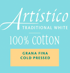 Альбом для акварели Fabriano Artistico Traditional White Fin из хлопка 26x36см / 12 листов / 300 гм (среднезернистая)