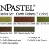 Набор пастели PanPastel Starter Earth Tones 5 цветов по 9 мл