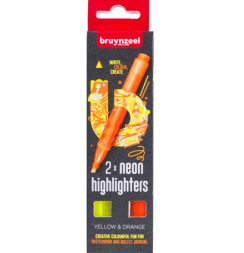 Набор текстовыделителей Bruynzeel Neon 2 цвета неоновые (желтый, оранжевый)