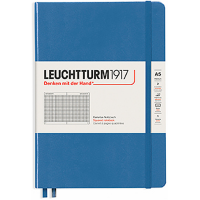 Записная книжка Leuchtturm «Medium» A5 в клетку деним 251 стр.