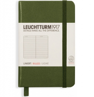 Блокнот Leuchtturm1917 Мини A7 в линейку хаки 171 стр.