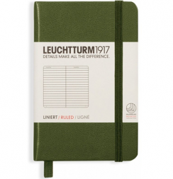 Блокнот Leuchtturm1917 Мини A7 в линейку хаки 171 стр.