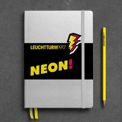 Записная книжка Leuchtturm «Neon» A5 в точку неон/желтый 251 стр.
