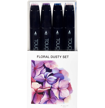 Touch Twin 12 Floral/Dusty набор маркеров для скетчинга (цветочные припыленные)