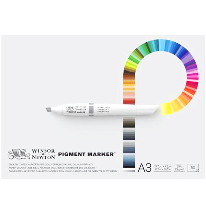 Бумага для маркеров Winsor & Newton Pigment Marker А3 / 50 листов / 75 гм