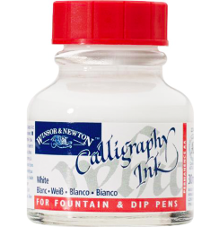 Тушь Winsor&Newton Calligraphy Ink белая для каллиграфии непрозрачная, 30 мл