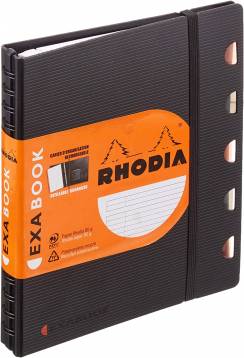Блокнот Rhodiactive Exabooks французская линейка черный А5 / 80 листов / 90 гм