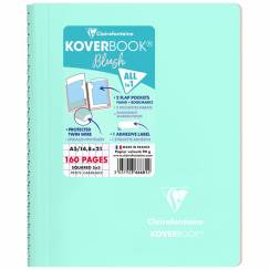 Тетрадь в клетку Koverbook ClaireFontaine мятная А5 / 80 листов / 90 гм