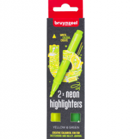 Набор текстовыделителей Bruynzeel Neon 2 цвета неоновые (желтый, зеленый)