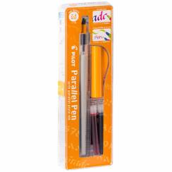 Ручка перьевая для каллиграфии Pilot Parallel Pen, 2,4 мм, 2 картриджа (черный и красный)