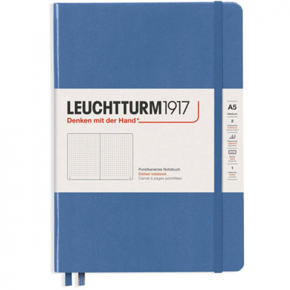 Записная книжка Leuchtturm «Medium» A5 в точку деним 251 стр.
