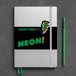 Записная книжка Leuchtturm «Neon» A5 в точку неон/зеленый 251 стр.