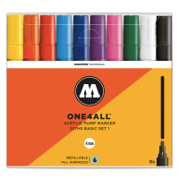 Набор акриловых маркеров Molotow ONE4ALL "Базовый" 10 шт / 4 мм