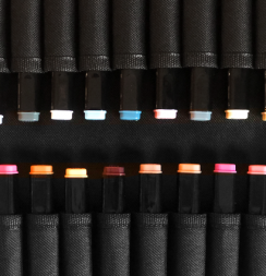 FINECOLOUR BRUSH 24 маркера с кистью "Архитектура" набор в пенале