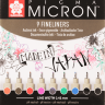 Набор цветных капиллярных ручек Sakura Pigma Micron с толщиной пера 0.45мм 9 штук купить в художественном магазине Скетчинг ПРО с доставкой по РФ и СНГ