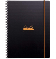 Блокнот в клетку Rhodiactive Pro book полипропиленовая обложка черный А4 / 80 листов / 90 гм