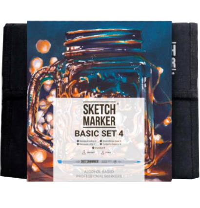 Набор маркеров Скетчмаркер / Sketchmarker "Basic 4 - Базовый набор" 36 цветов в сумке