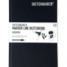 Скетчбук Sketchmarker Marker Line для маркеров черный с твёрдой обложкой  купить в магазине Скетчинг ПРО с доставкой по РФ и СНГ