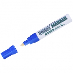 Маркер-краска MunHwa Jumbo Chisel синий 8 мм нитро-основа